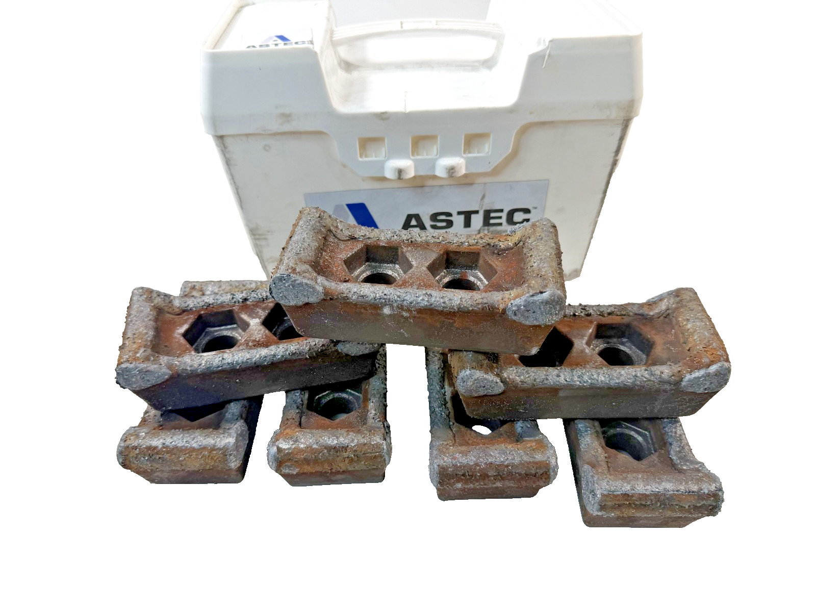 7 Pc New Astec 83375-06 Horizontal Grinder Hammer Tips Fits Peterson 5700