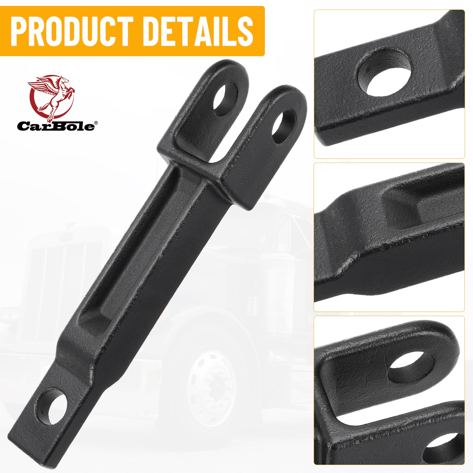2 A20-6014 Tow Hook Compatible with Peterbilt/Kenworth with Pull Pin & Frame Pin