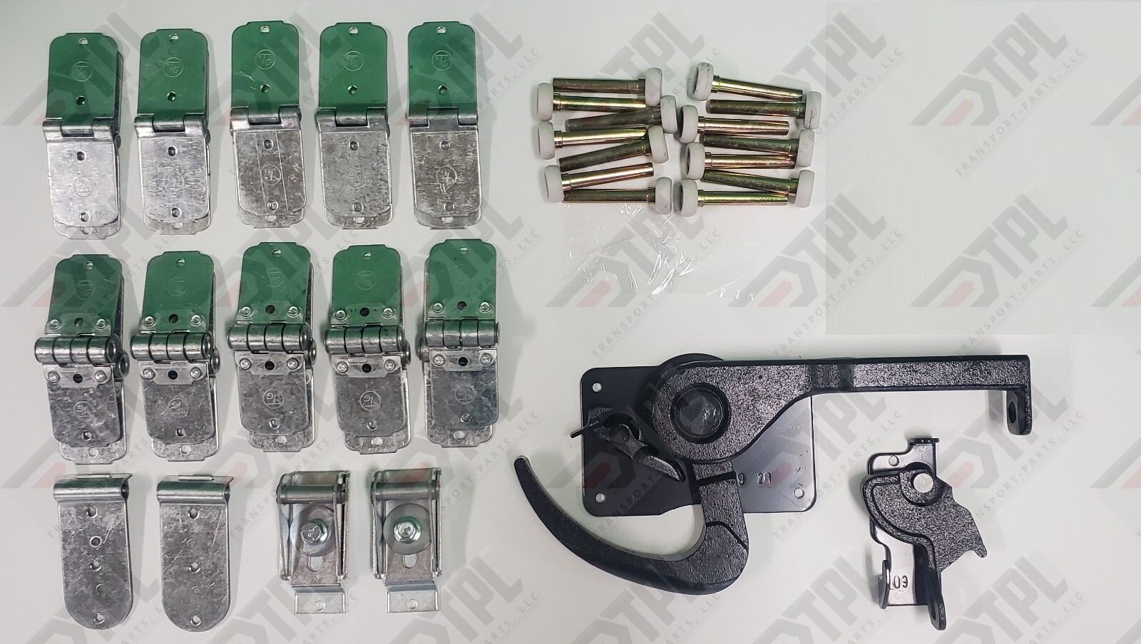 40 Piece TODCO Roll Up Door Repair Kit 1″ NYLON Rollers Lock & Keeper 6 Panel