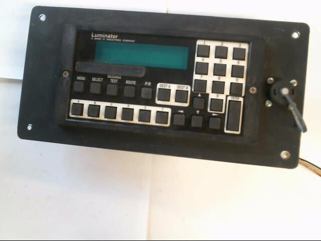 luminator, 510453-003, pn. 510496001, Operator dISPLAY & kEYBORD