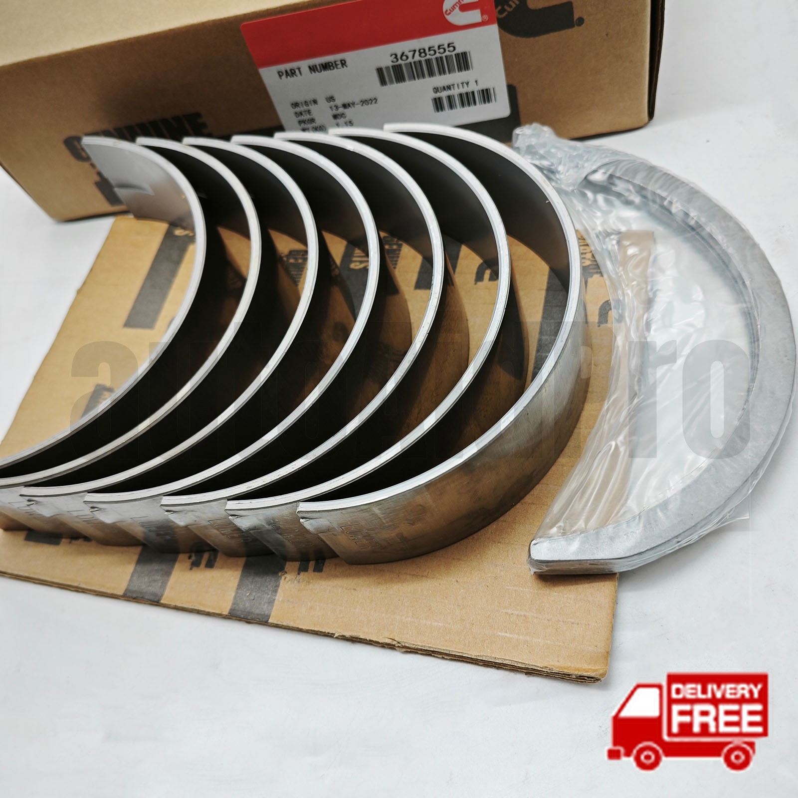 Brand new 3678555 Standard Main Bearing Kit for Cummins ISX. PAI 3800298