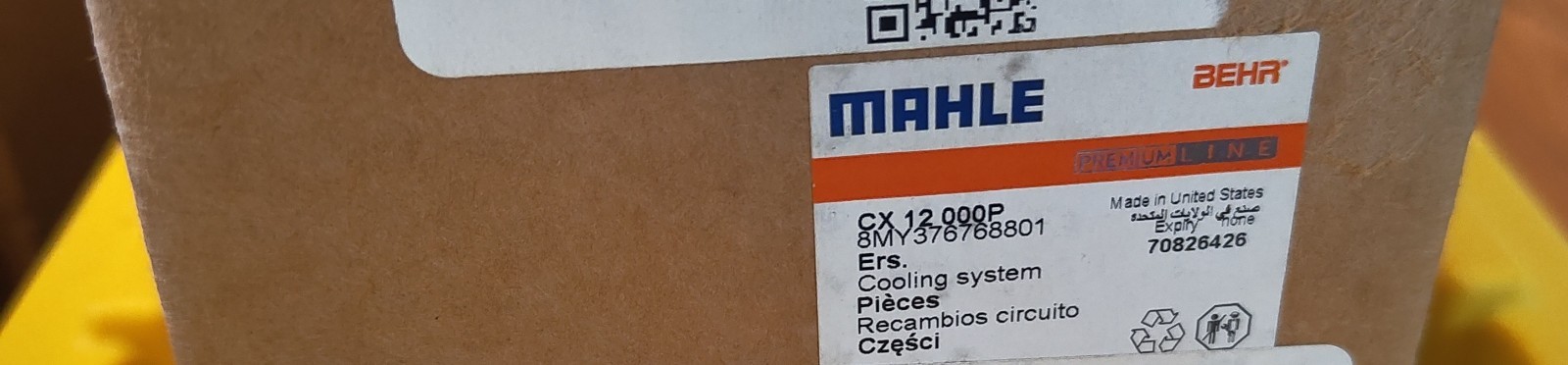 MAHLE 7AH00038 02SP Radiator Mounting Pin FREIGHTLINER
