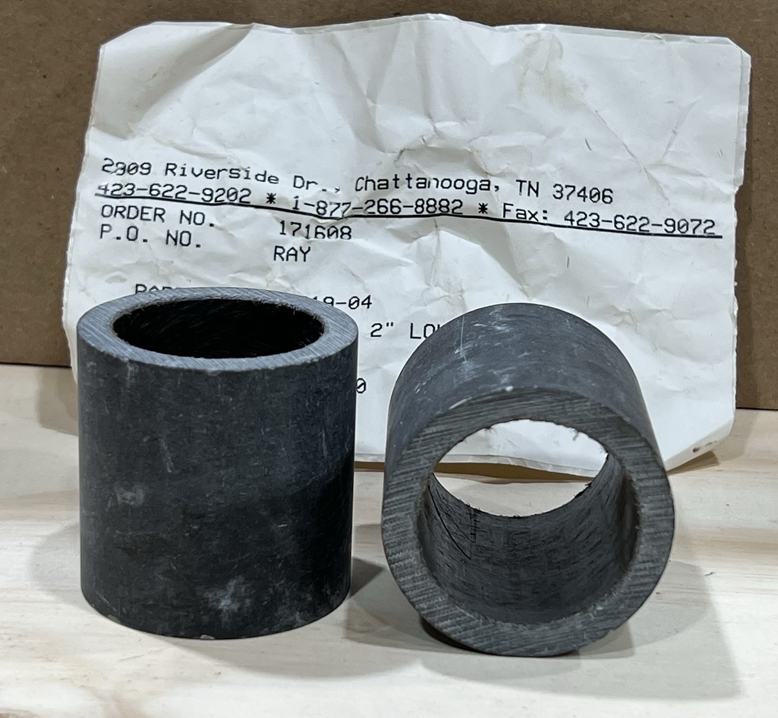 Genuine Roadtec 93819-04 Replacement Bushing 2” Long New old Stock Pair (2)