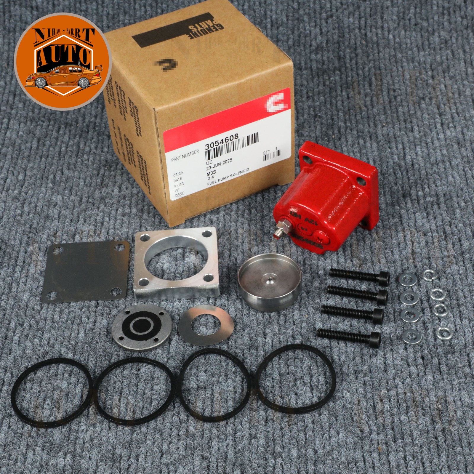 New Fuel Shutoff Valve Set Fits for Cummins N14 180204 209940 3054608 Solenoid