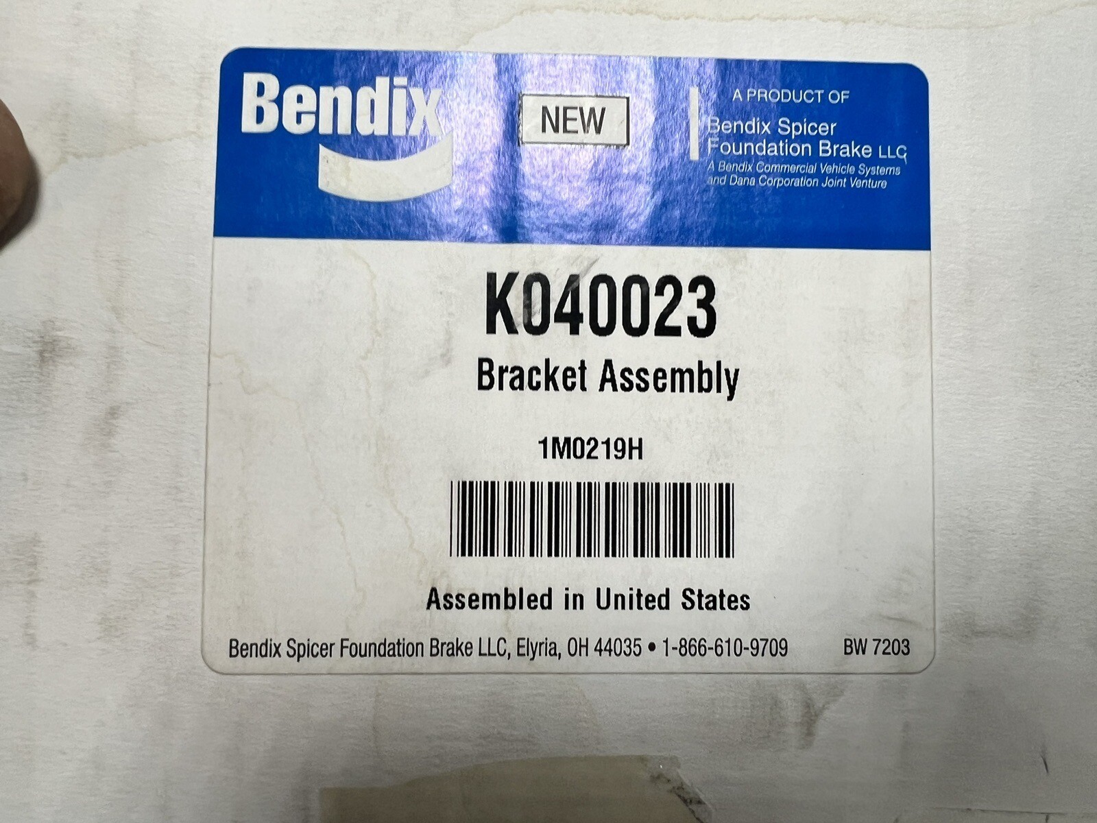 BENDIX K040023 – Bracket Assembly – Brand New