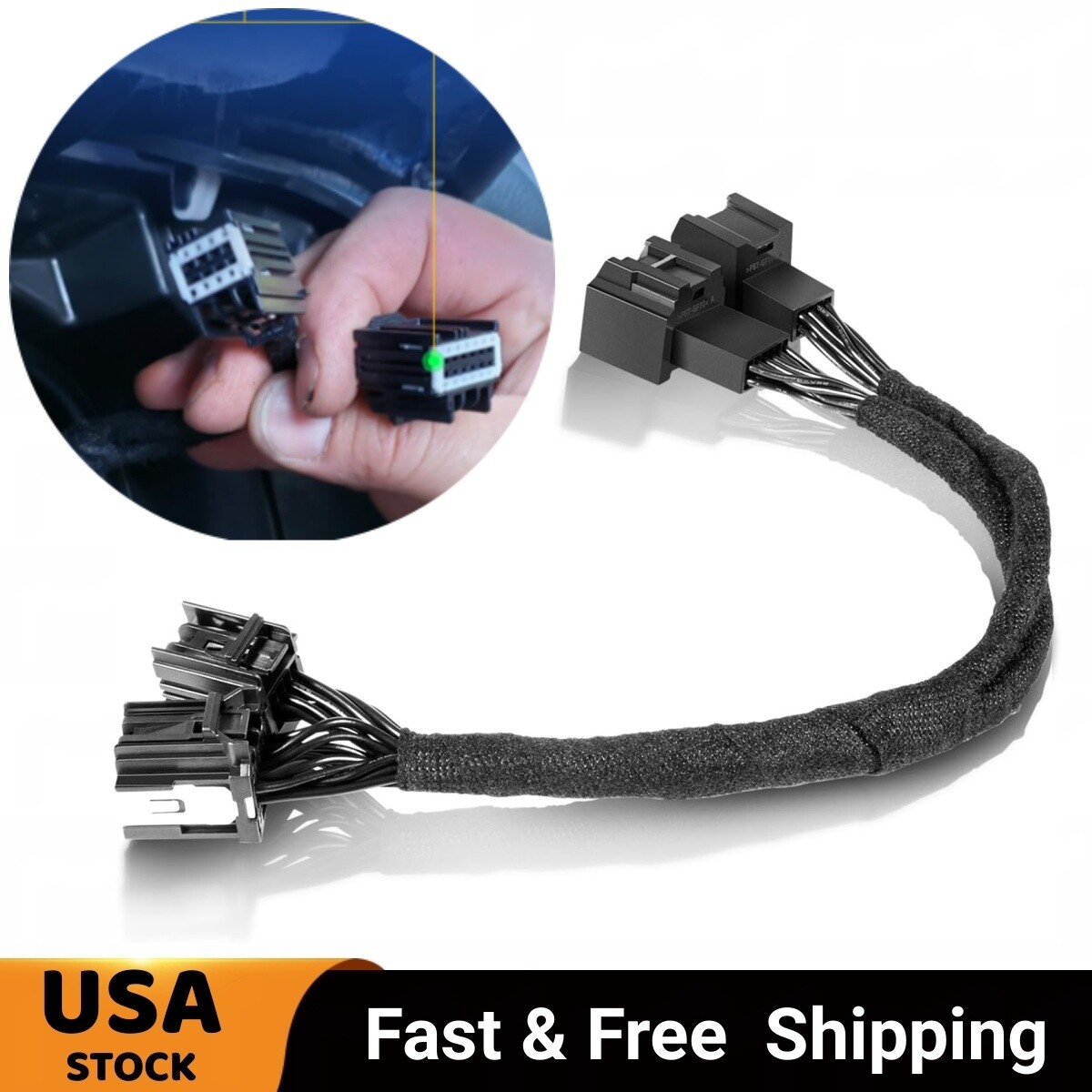 SGW Extension Cable For Jeep Gladiator 2020+,Wrangler JL 2018+,for Tazer DT, JL