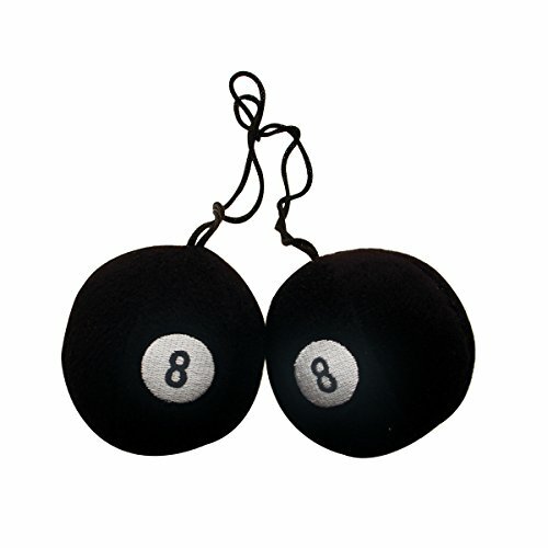 United Pacific 70204 3-in Round Fuzzy 8-in Ball – 1 Pair (Pack of 2)