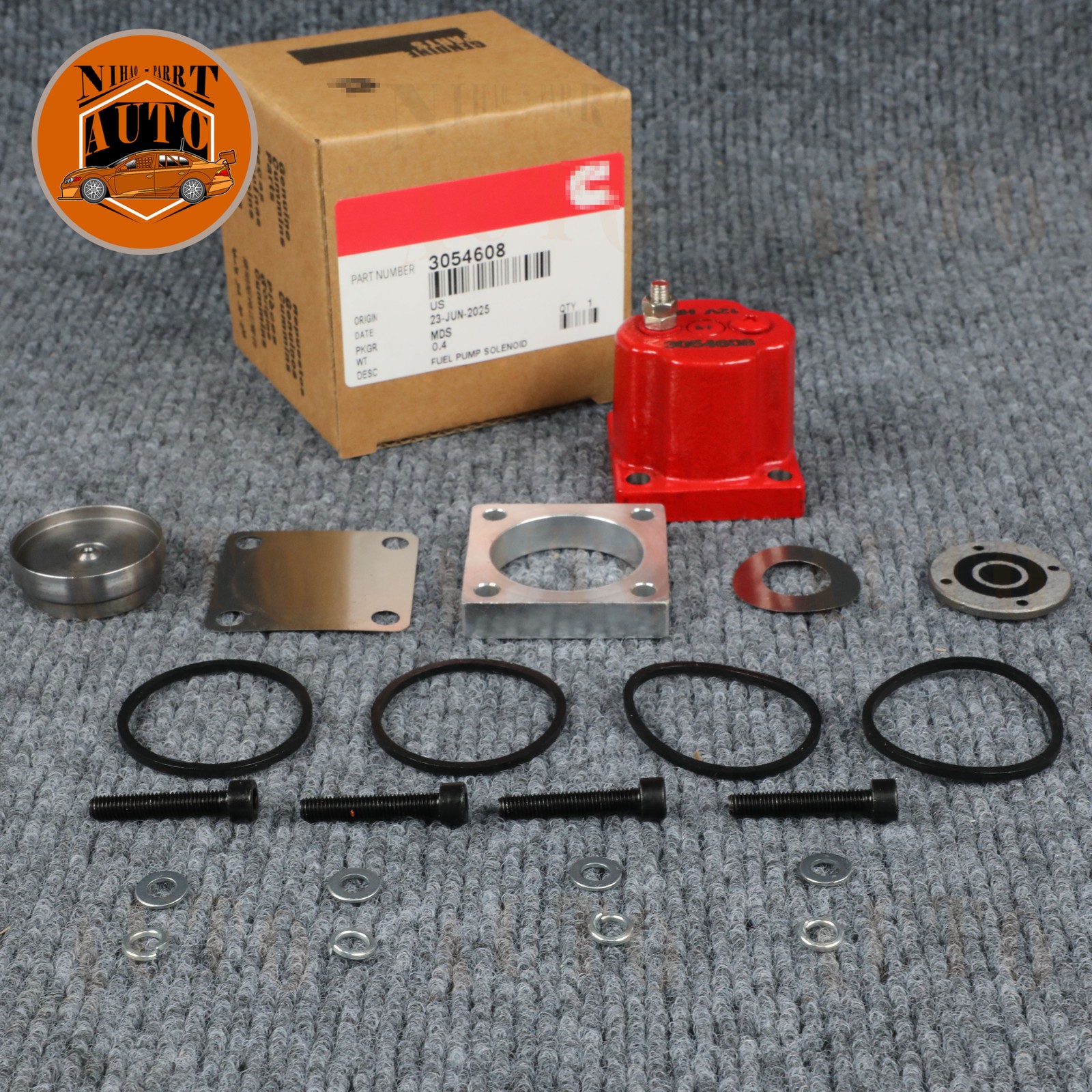 New Fuel Shutoff Valve Set Fits for Cummins N14 180204 209940 3054608 Solenoid