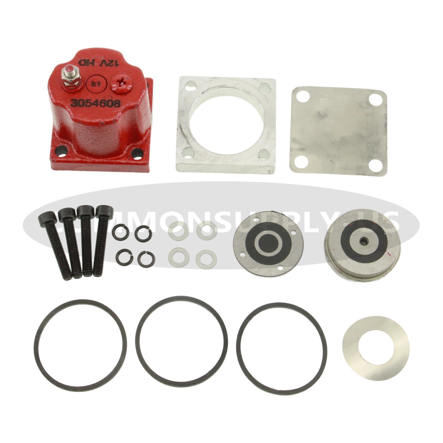 180204 3054608 209940 NEW OEM Fuel Shutoff Valve Set for Cummins N14 Solenoid US