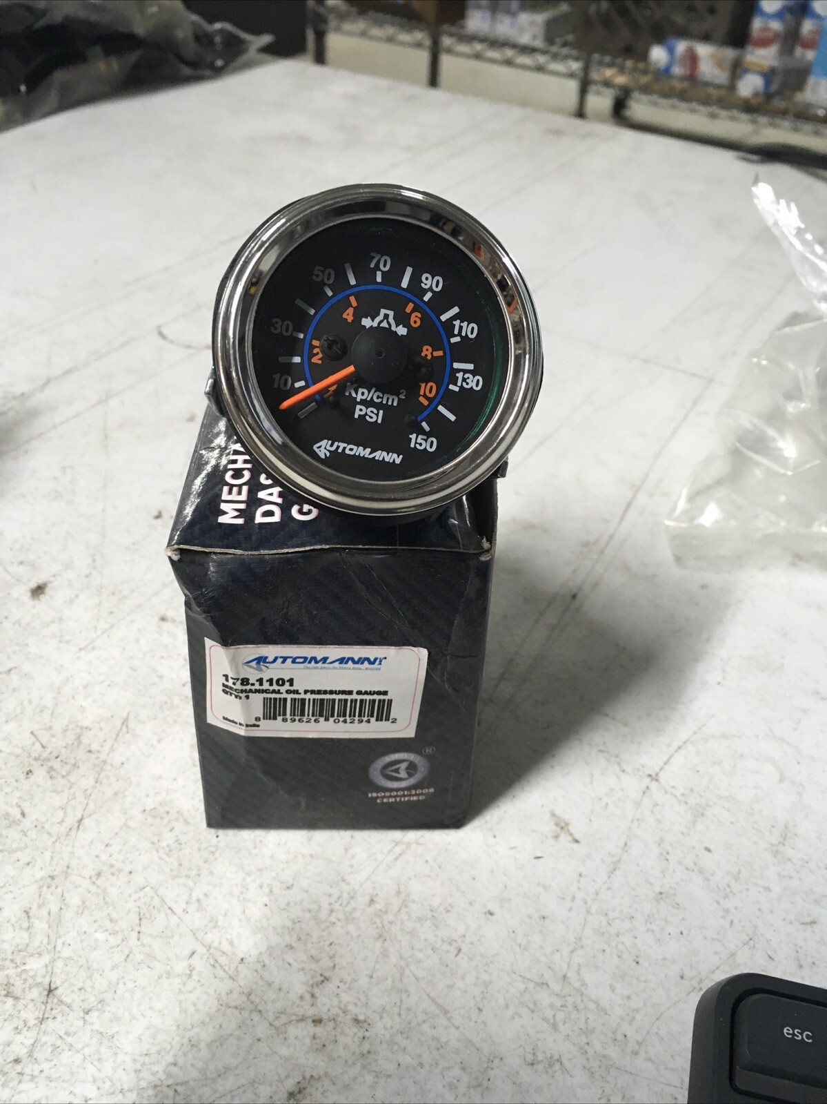 Automann 178.1101 Mechanical Oil Pressure Gauge universal oil pressure gauge