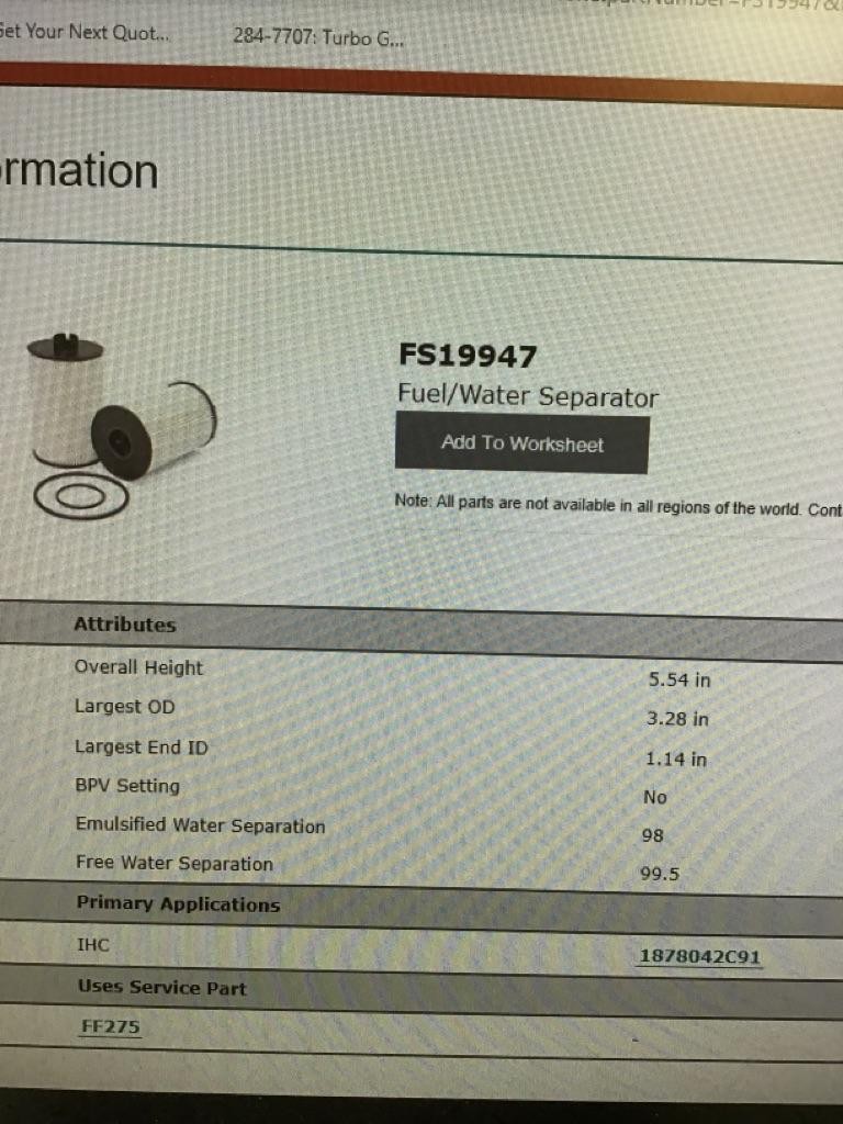 Replaces FS19947 MISCELLANEOUS ALL NEW PART , MN