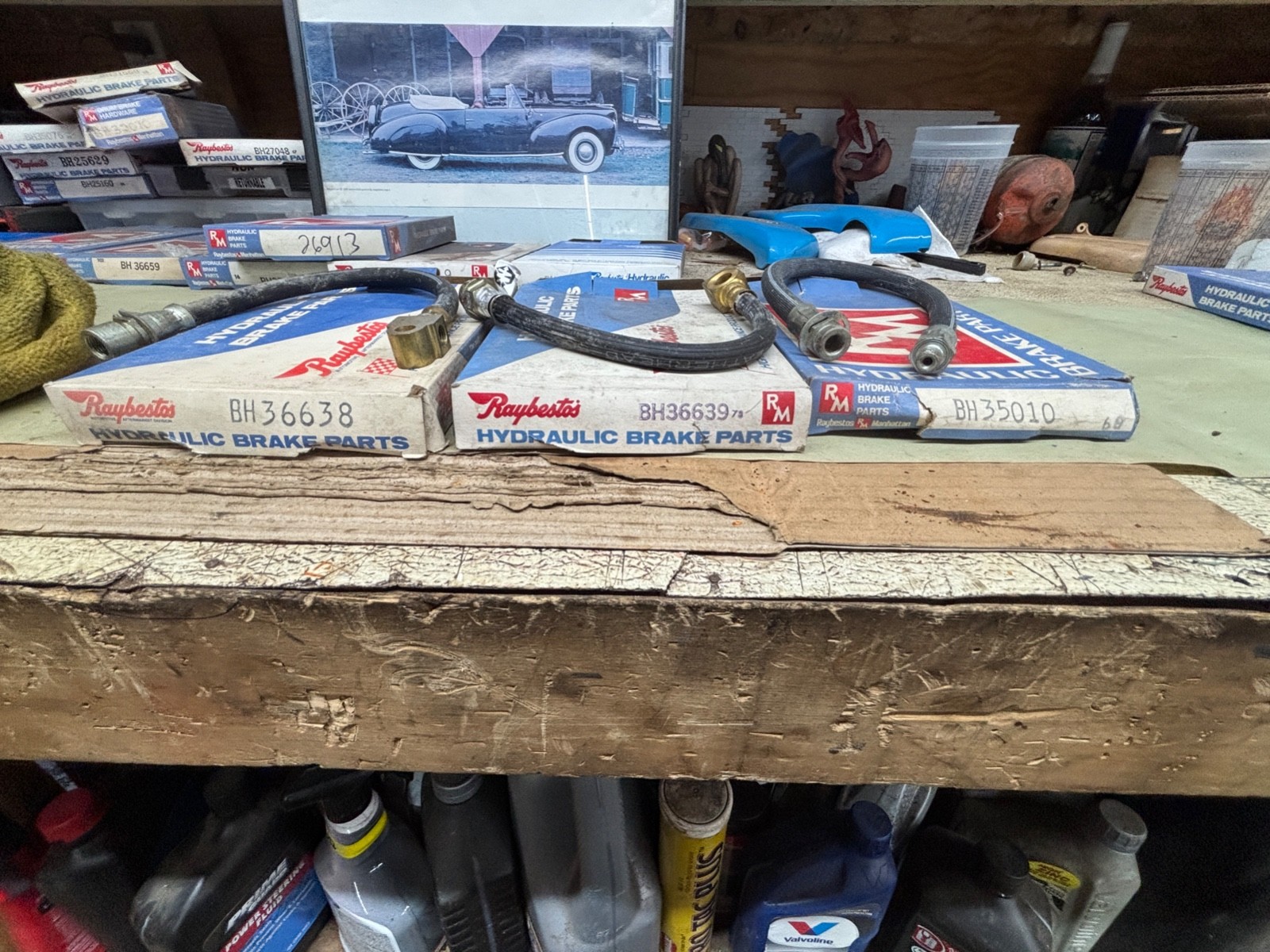 RAYBESTOS BRAKE HOSE BH35010 9W. NOS U.S.A MADE 1961 1962 LINCOLN