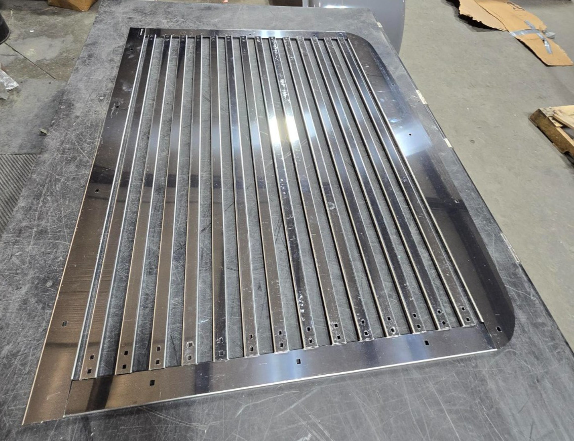 BLEMISHED: Turnpike Truck Trim Stainless Steel Grille Insert With 14 Horizontal