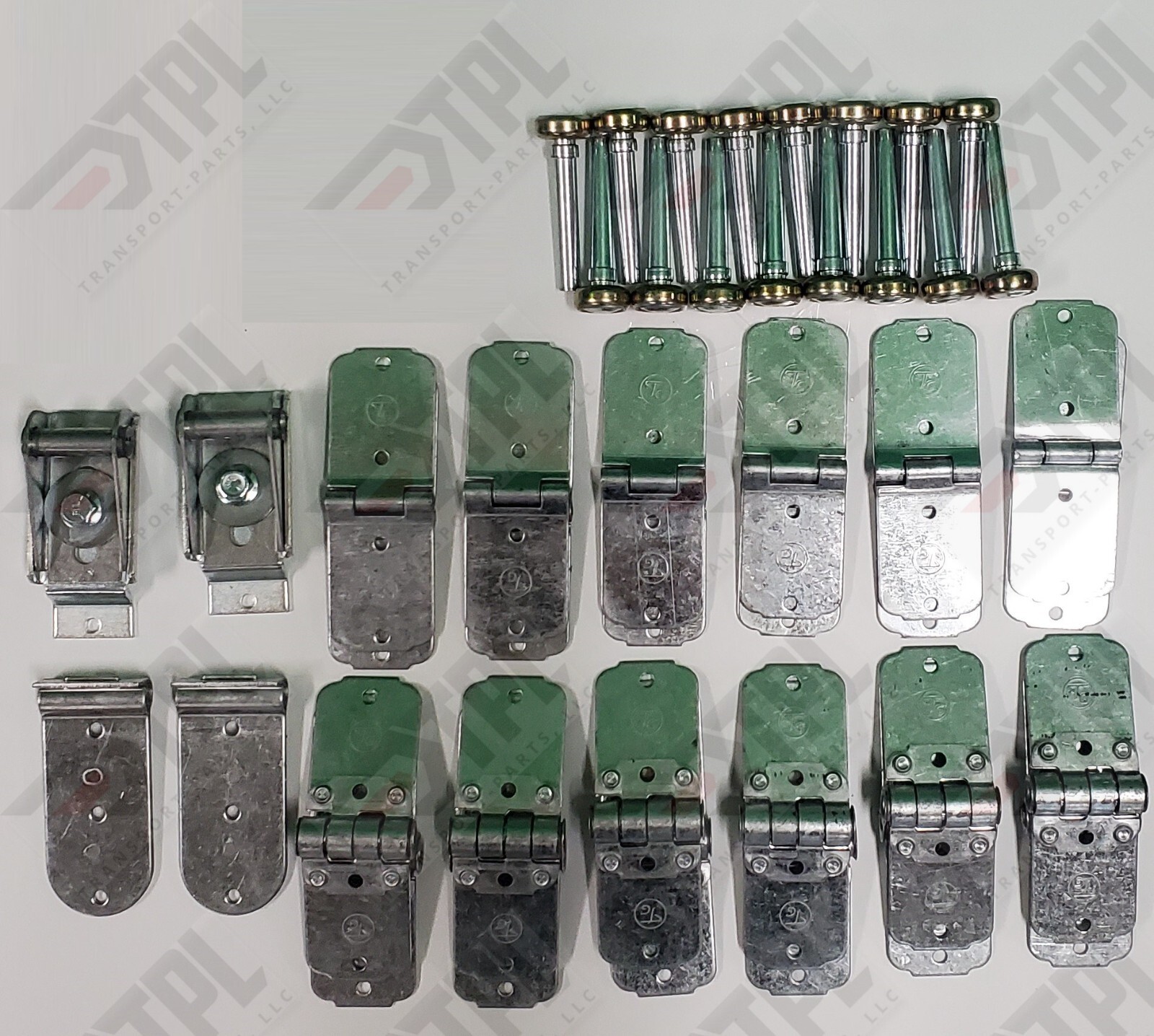 44 Pack TODCO repair kit Box Truck Trailer Roll Up Door all Hinges & 1″ Rollers