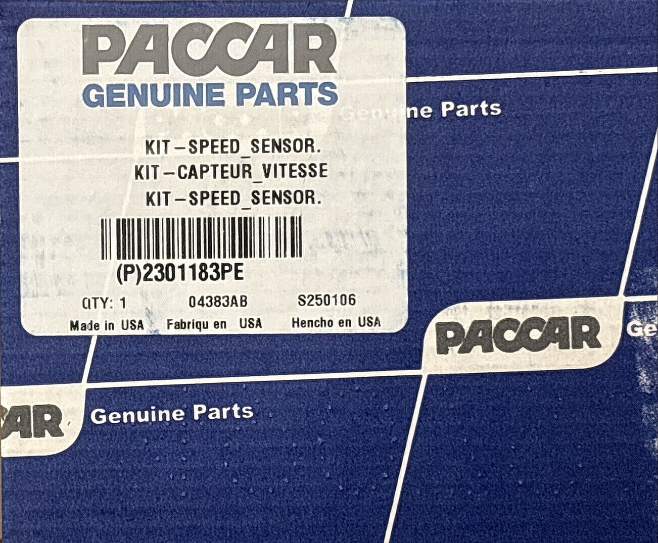 ~ NEW GENUINE PACCAR OEM MX-13 TURBO SPEED SENSOR KIT ~ 2301183PE