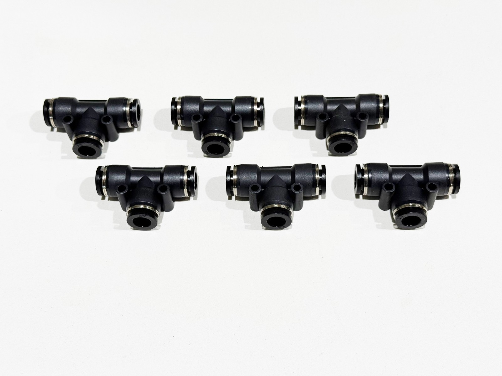 6 Pack Air Line Fittings 3/8″ PTC air line x 3/8″ NPT straight air ride bags