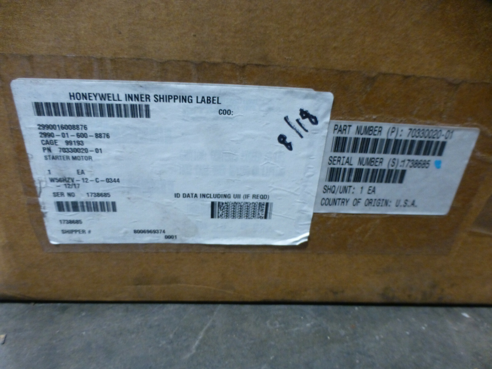 Leece-Neville Prestolite Honeywell Starter Motor M0017430MD TANK