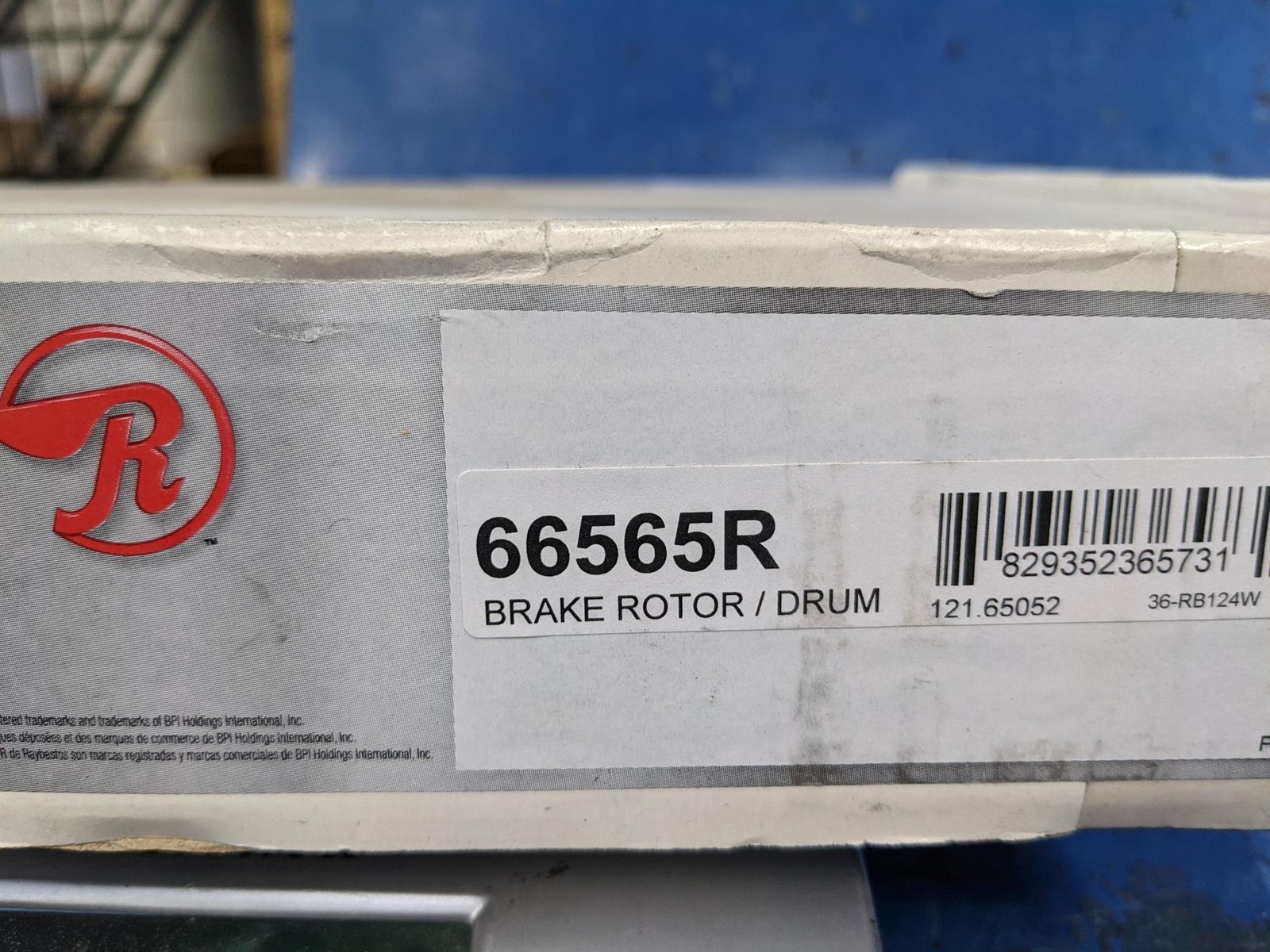 Professional Grade Disc Brake Rotor Raybestos 66565R