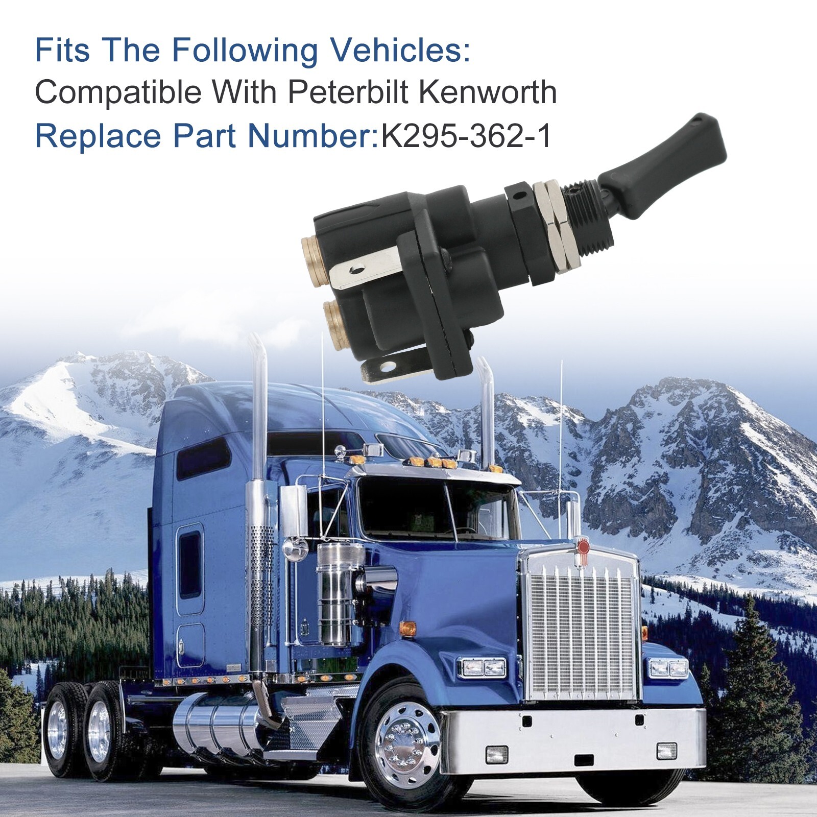 K295-362-1 Fits For Peterbilt Kenworth Electric Air Toggle Valve Paddle Switch