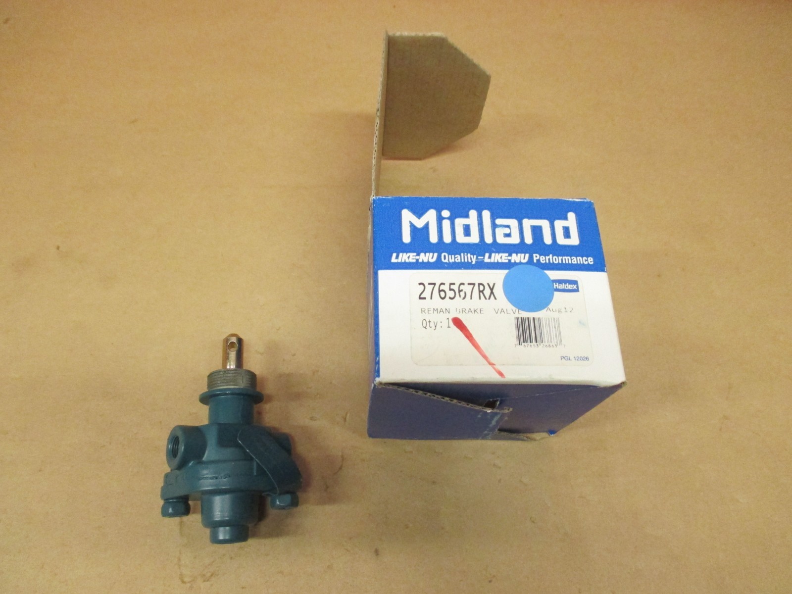 276567RX AIR BRAKE VALVE MIDLAND TRUCK PARTS REMANUFACTURED