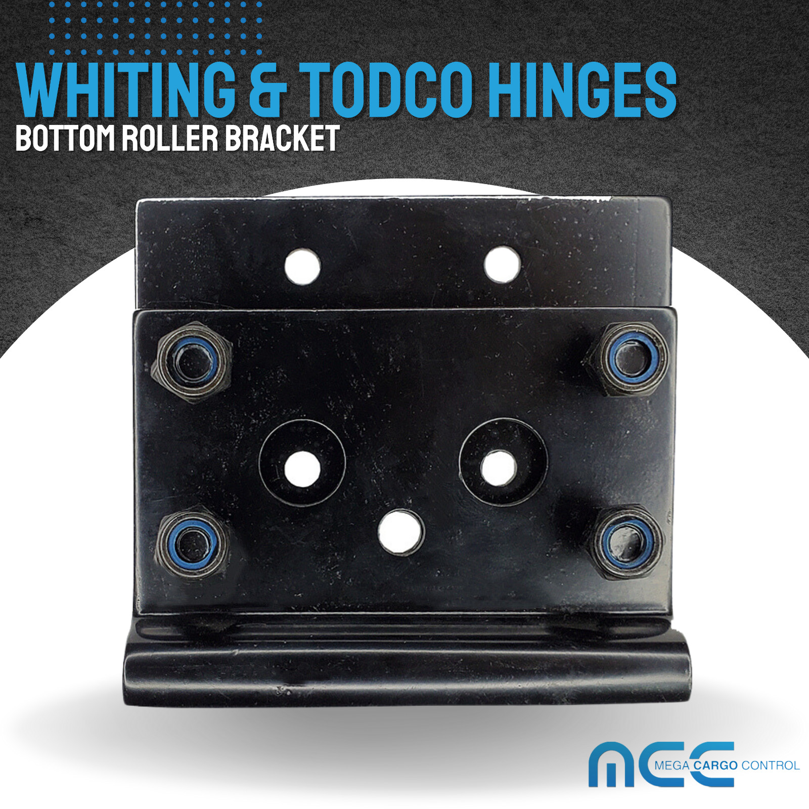 2 Pack Door Bottom Roller Bracket for Whiting Style Overhead Roll Up Truck Door