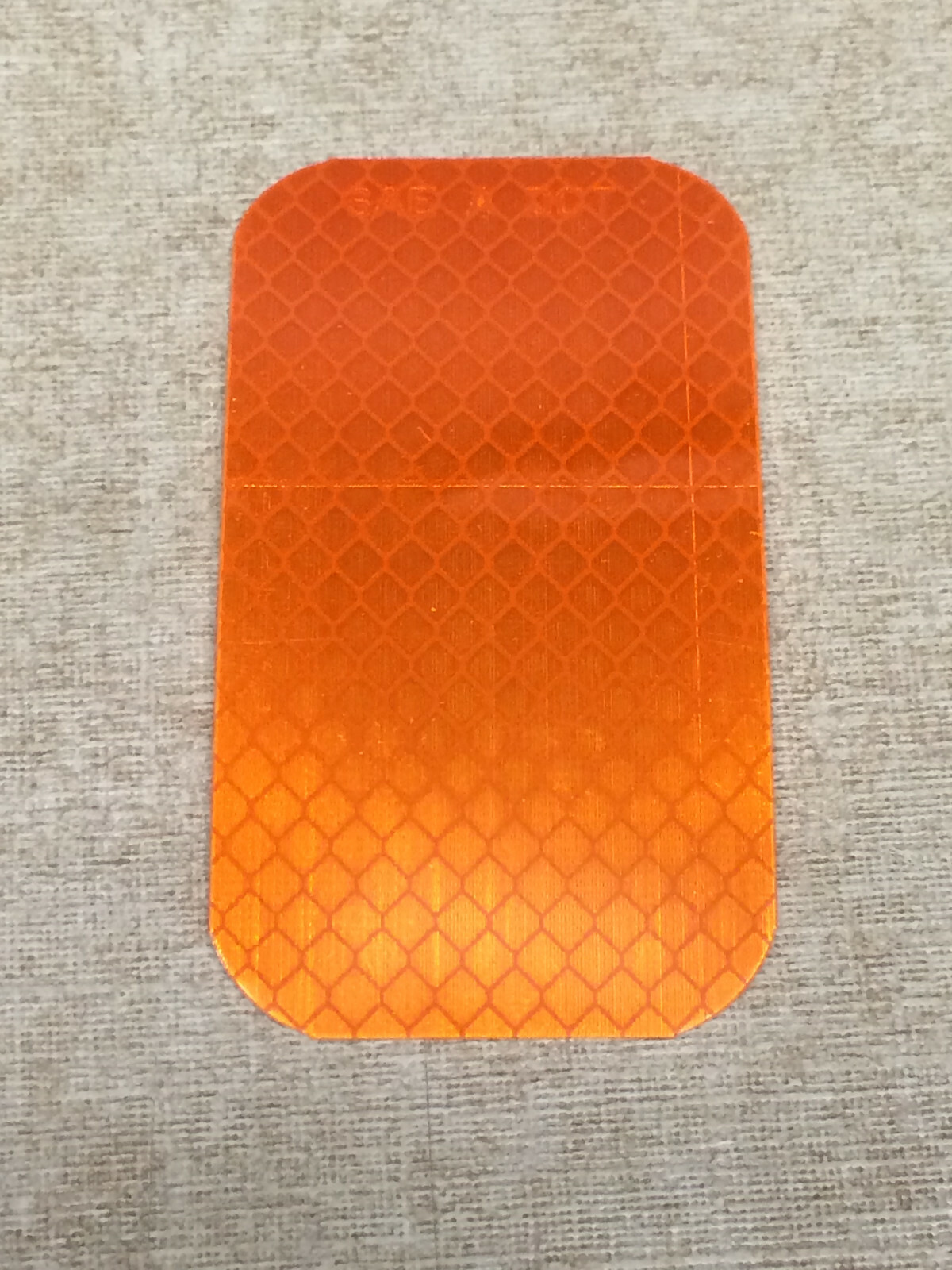 (TEN PACK) 3M 3-1/2″ x 2″ Amber Conspicuity Tape Reflectors – 989-74 – USA Made