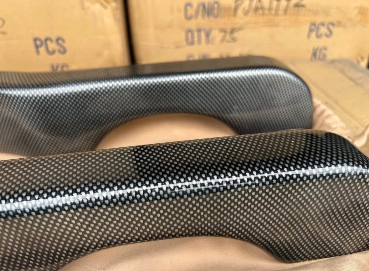 Custom Carbon Fiber Interior Door Armrest Set Fits 1987-2001 Peterbilt Trucks