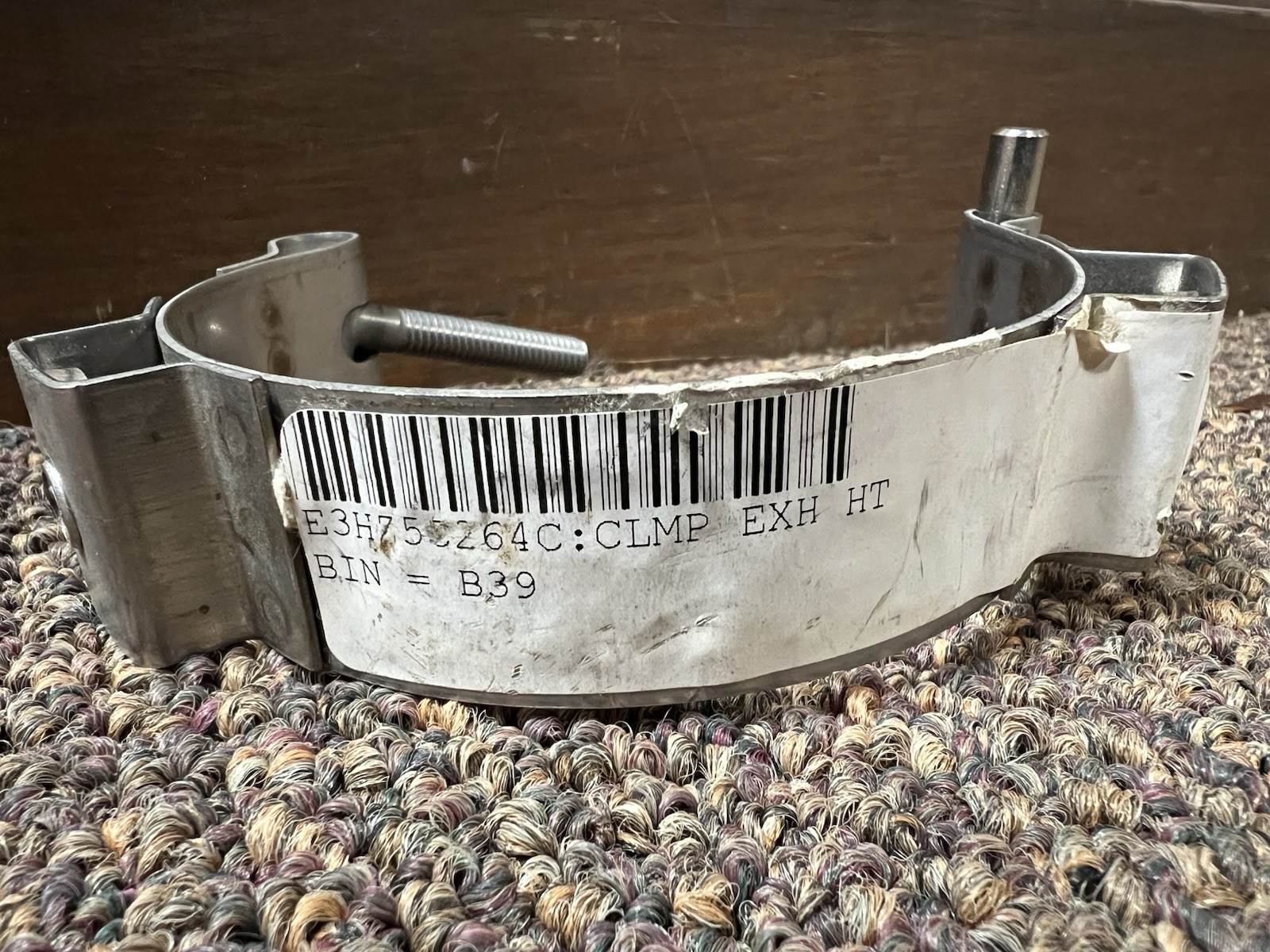 New Genuine Ford E3HZ5C264C Stainless Steel Exhaust Heat Shield Clamp