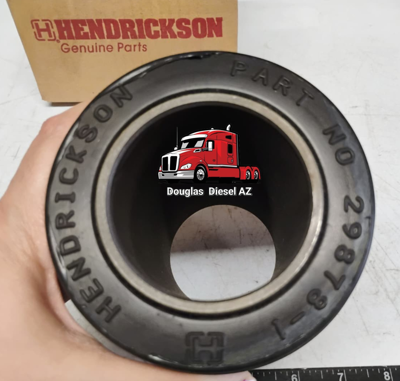 Genuine Hendrickson Rubber End Bushing. PAI # 750013. Ref. # 29878-1 29878-001L