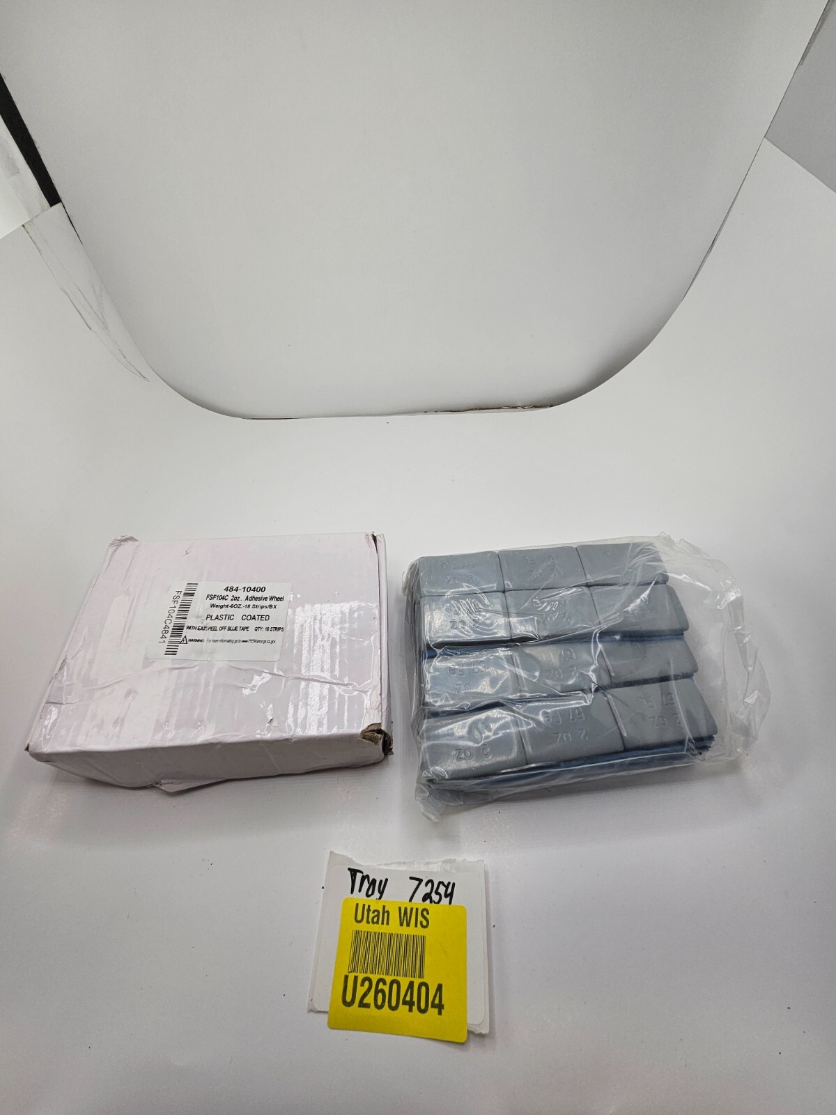 ( QTY 18 ) 484-10400 Steel Adhesive Wheel FSF104C Weight 2 Oz.