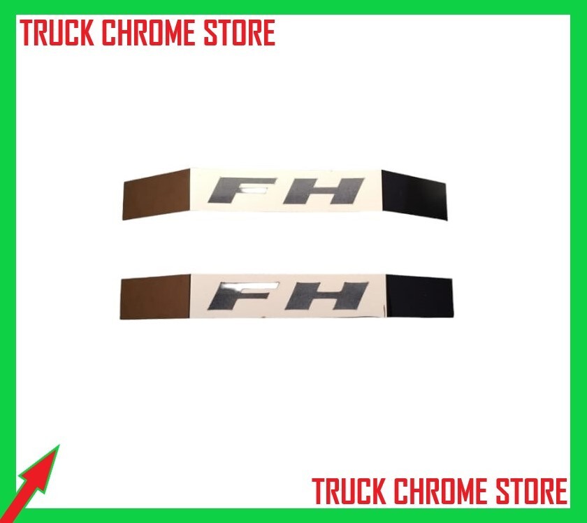 Volvo FH4 2013-2020 TOP OF GRILL HOLDER CHROME Stainless Steel 2 Pcs.