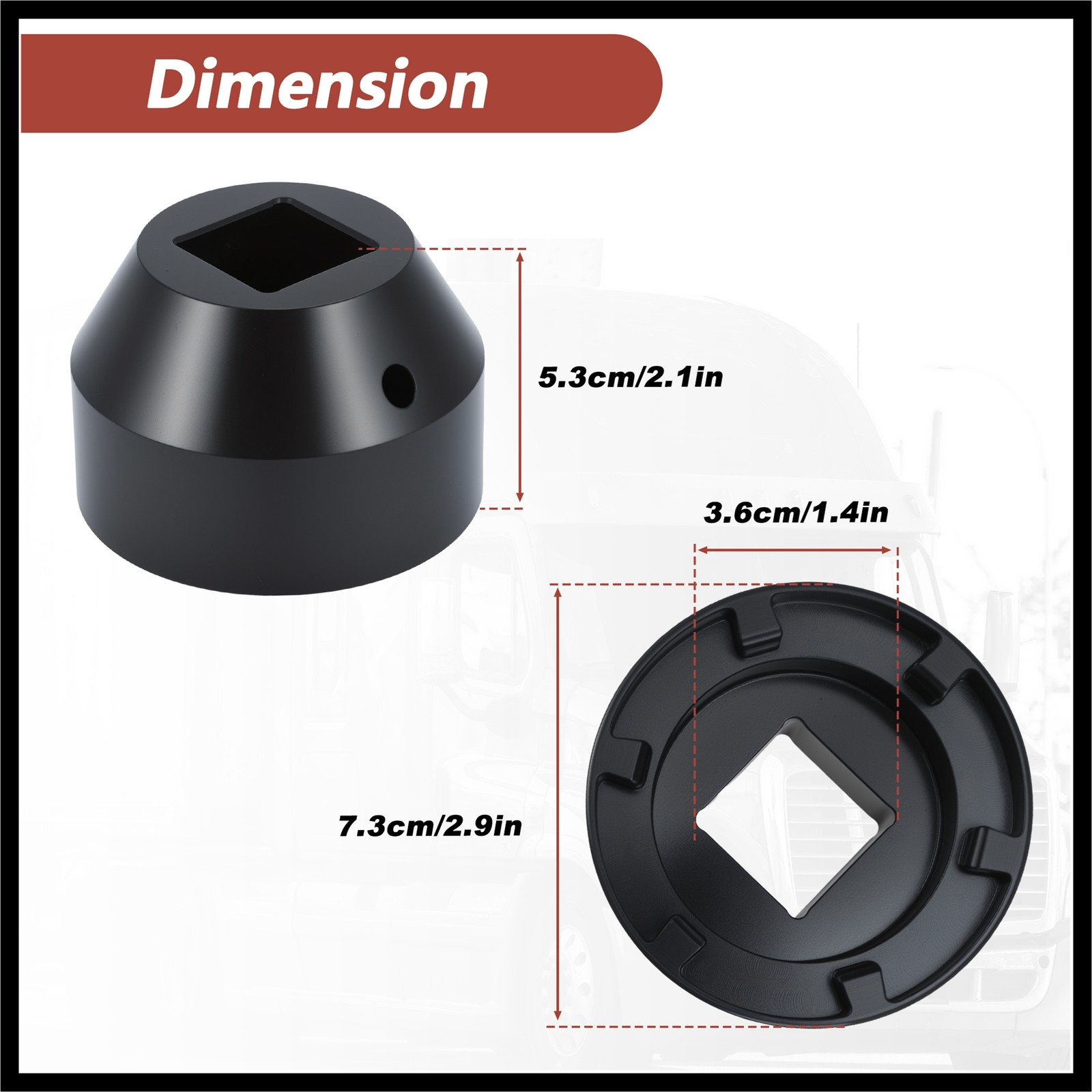 W742589020700 6 PT Pinion Nut Socket Tool for Mercedes for Freightliner Truck