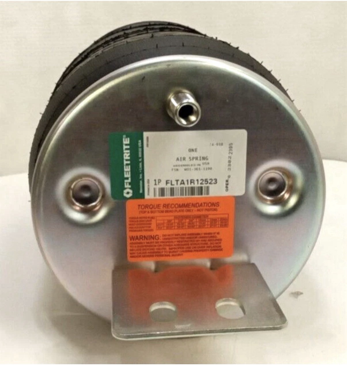 FleetRite FLTA1R12523 OEM Air Spring Navistar/International Corrosion Resistant