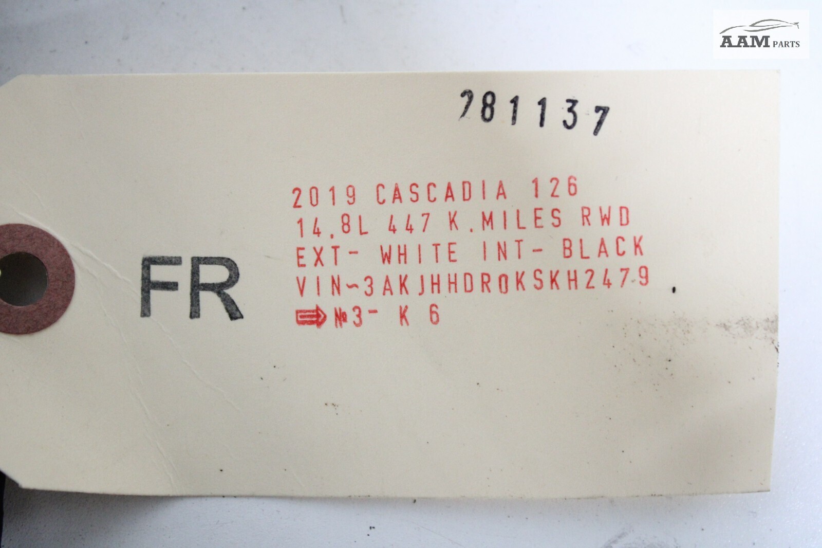2018-2024 FREIGHTLINER CASCADIA FRONT RIGHT SIDE DOORWAY WEATHERSTRIP SEAL OEM