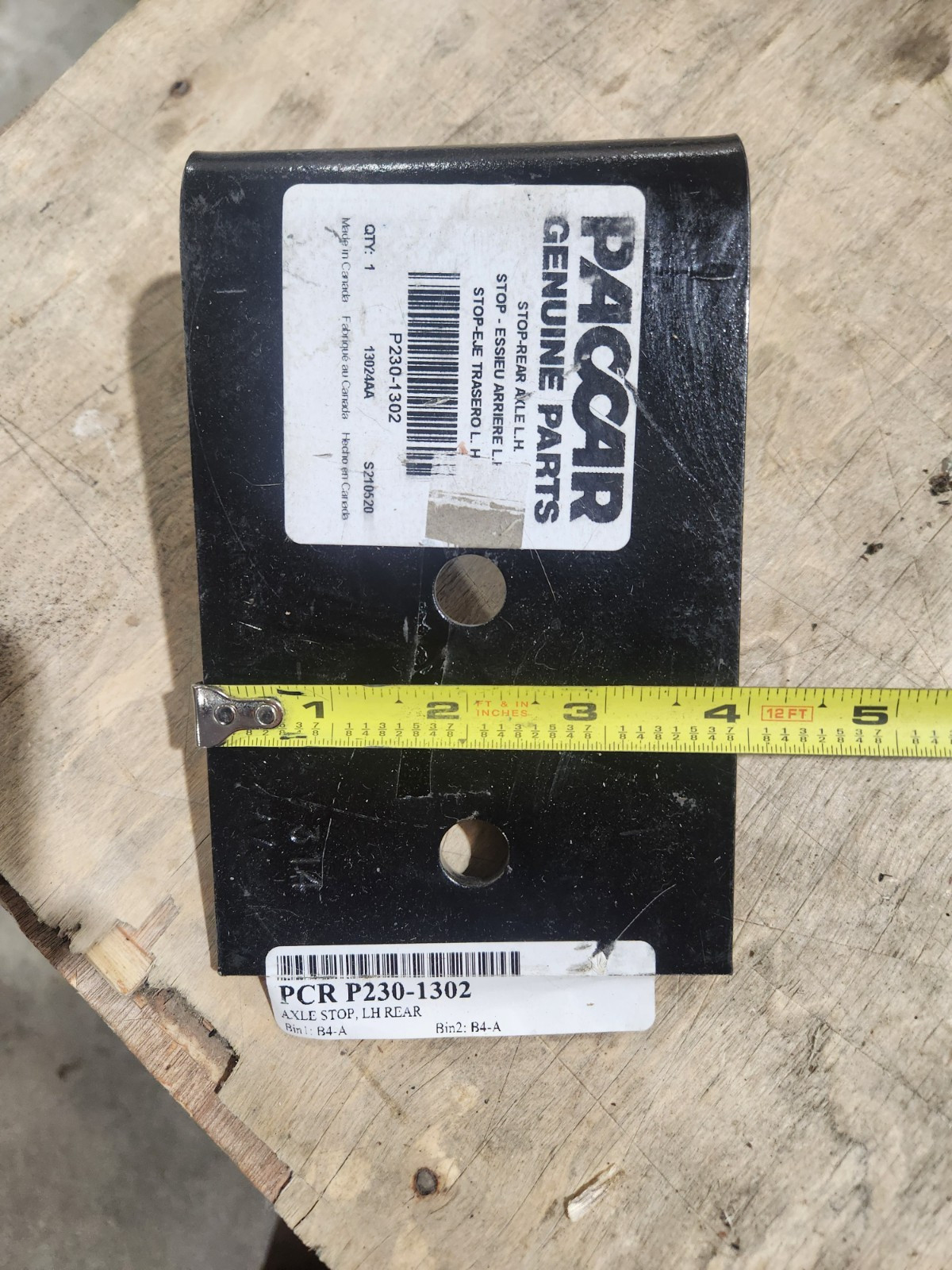 Paccar P230-1302 Stop-Axle Rear LH