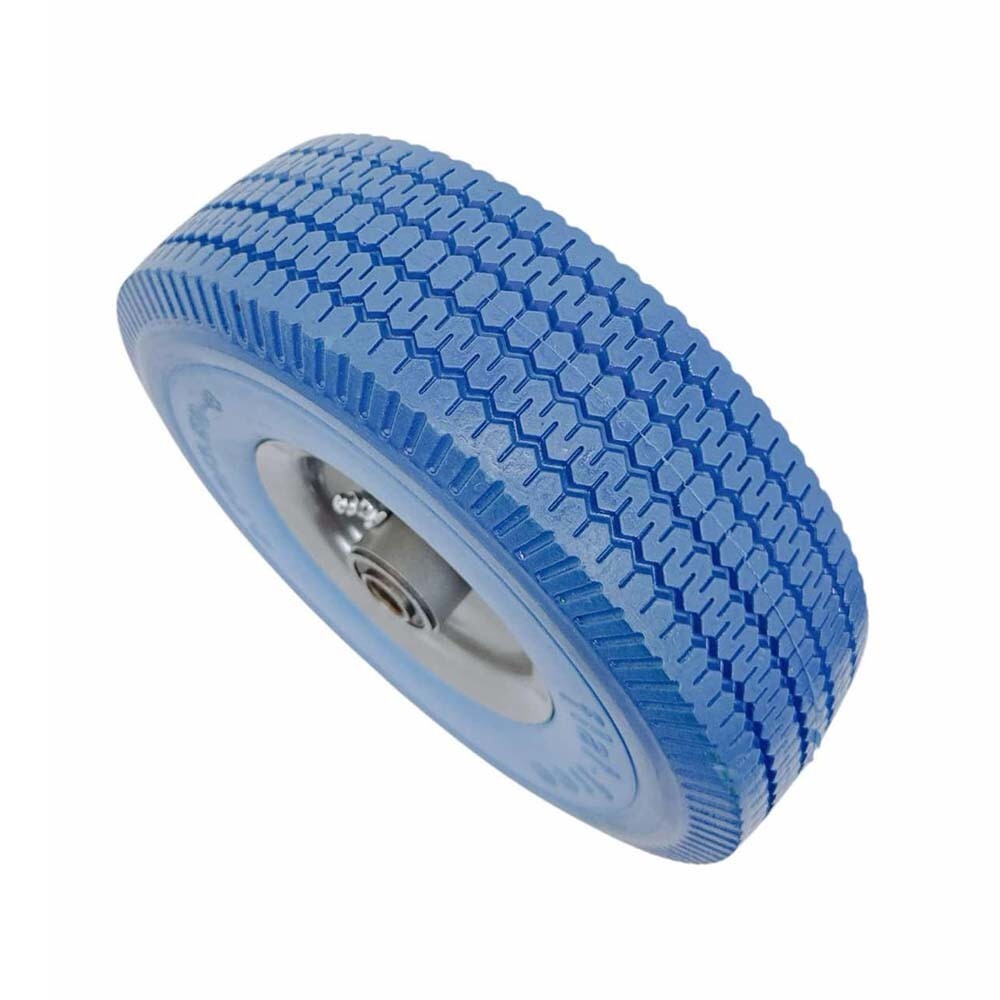Blue 10″ Heavy Duty Solid Rubber Flat Free Tubeless Hand Truck Utility Tire
