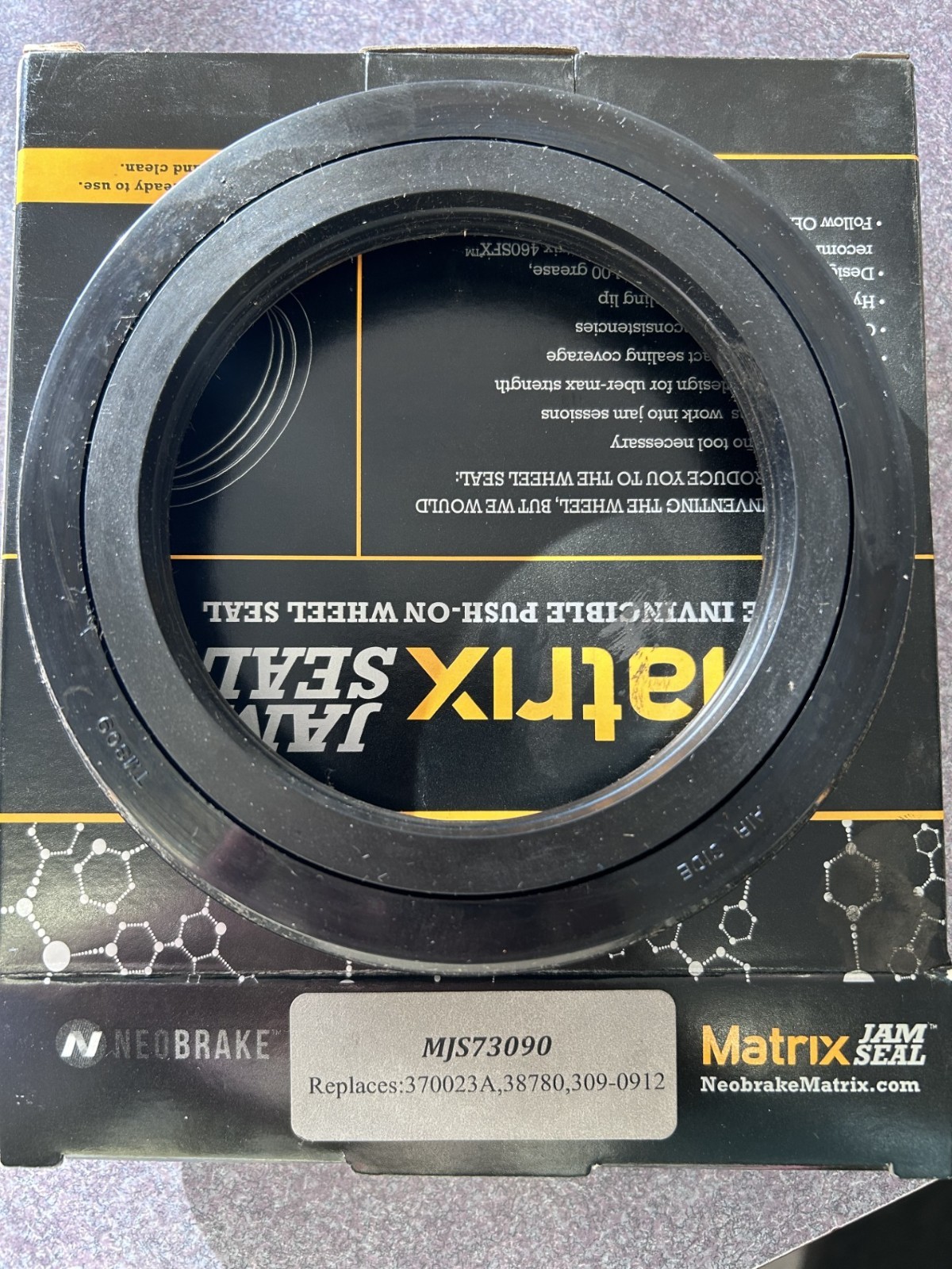MJS73090 Wheel Seal Replaces National 370023A, CR 38780, Stemco 309-0912
