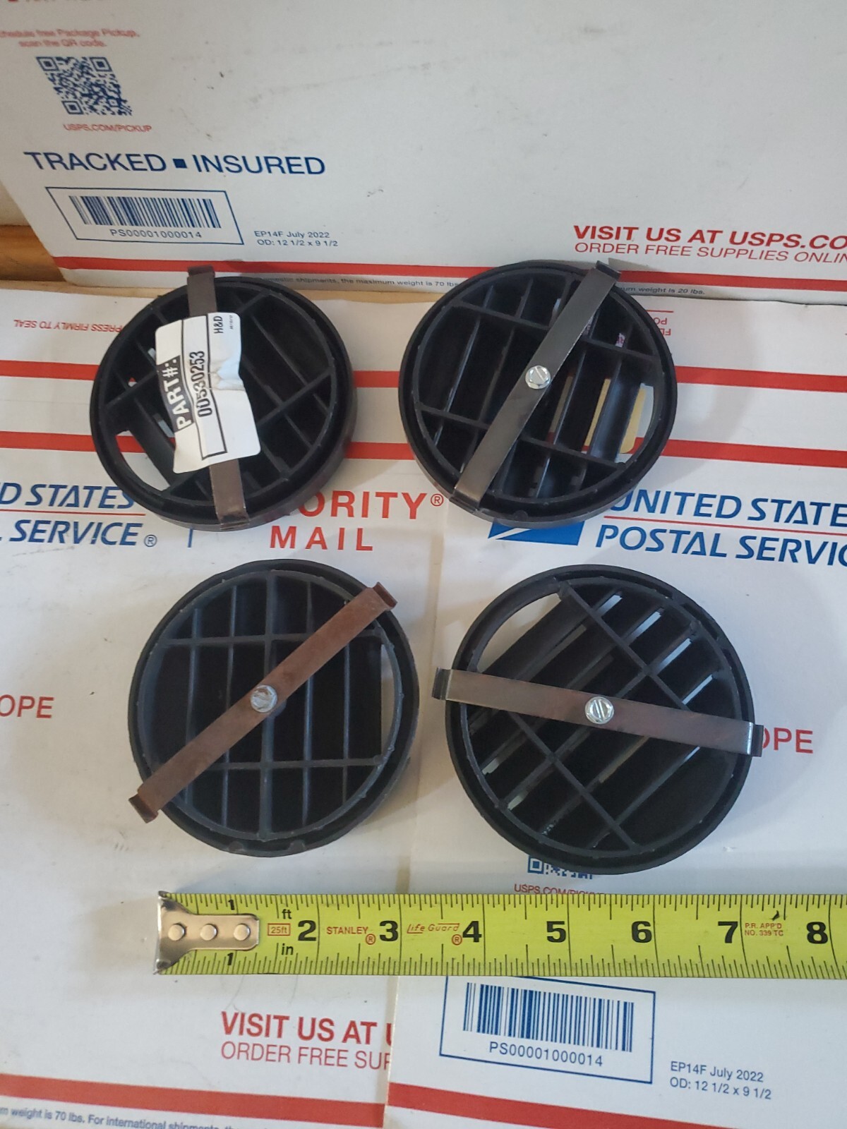 0530253 Bluebird Black Round Diffuser LOT OF 4 SHELF WEAR NEW , U4