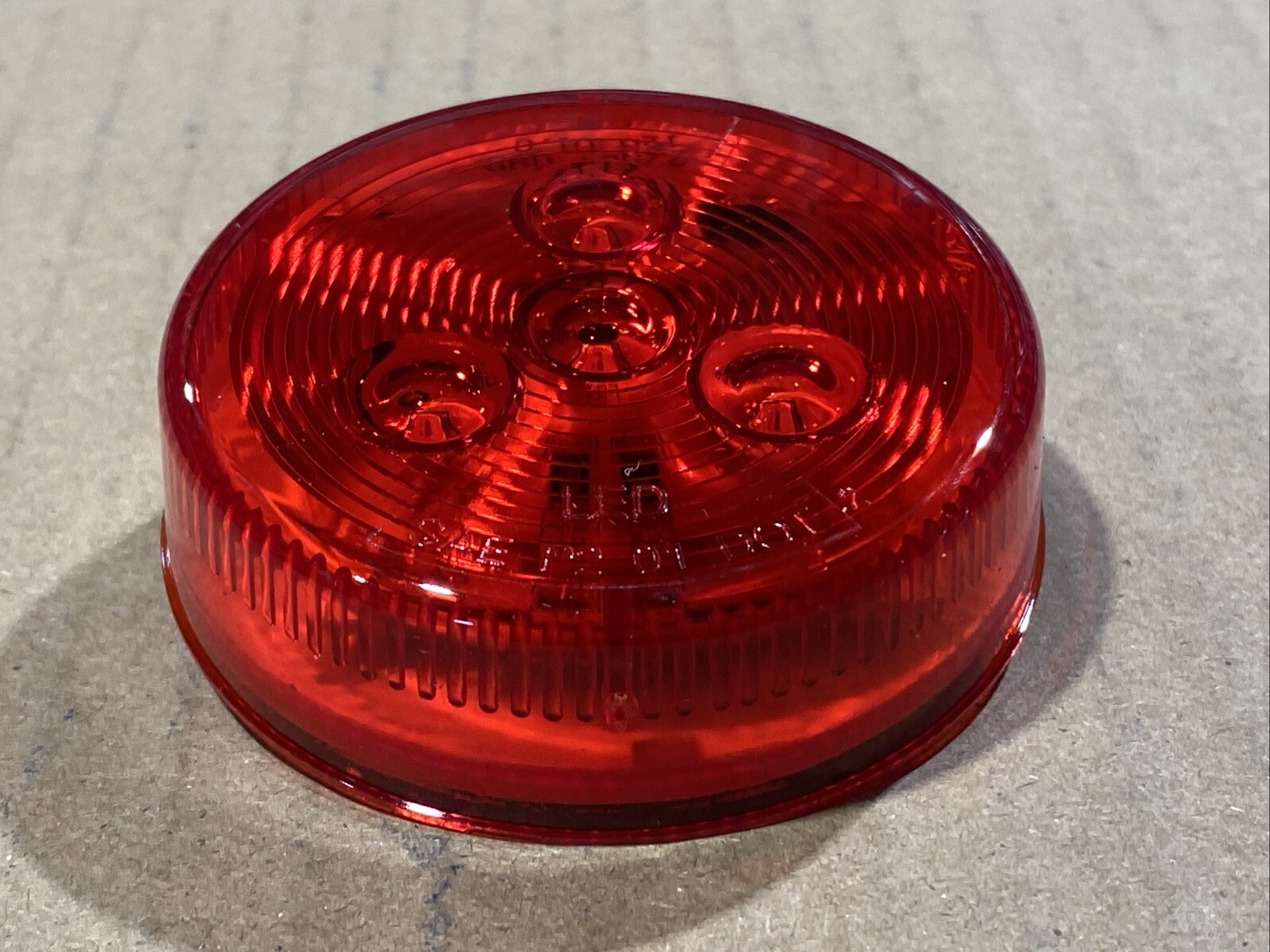 United Pacific 38466B Clearance/Marker Light 2-1/2” Low Profile, Red 4 LED New