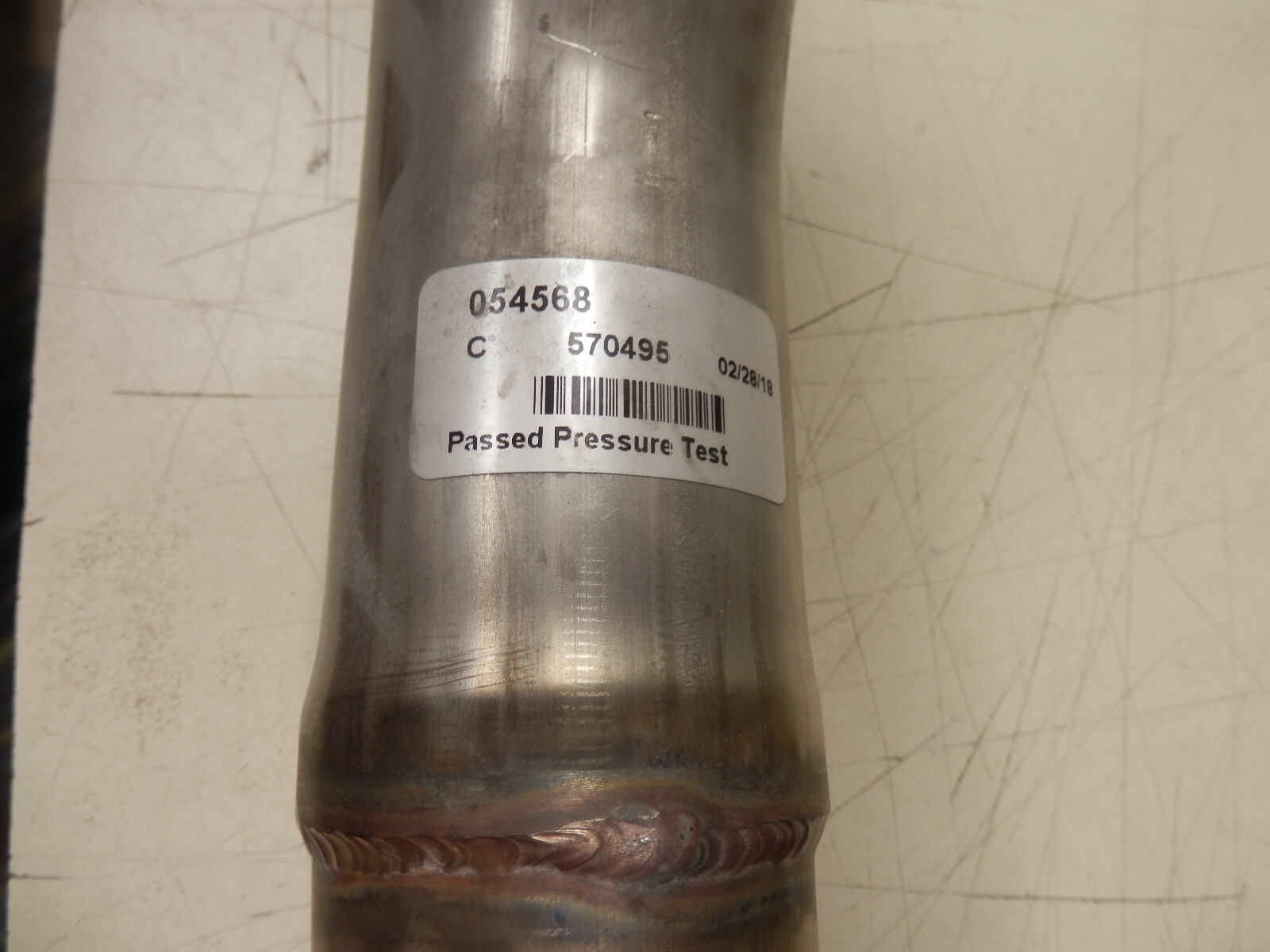New Flyer OEM bus 054568 Lower Rad Cooling Tube