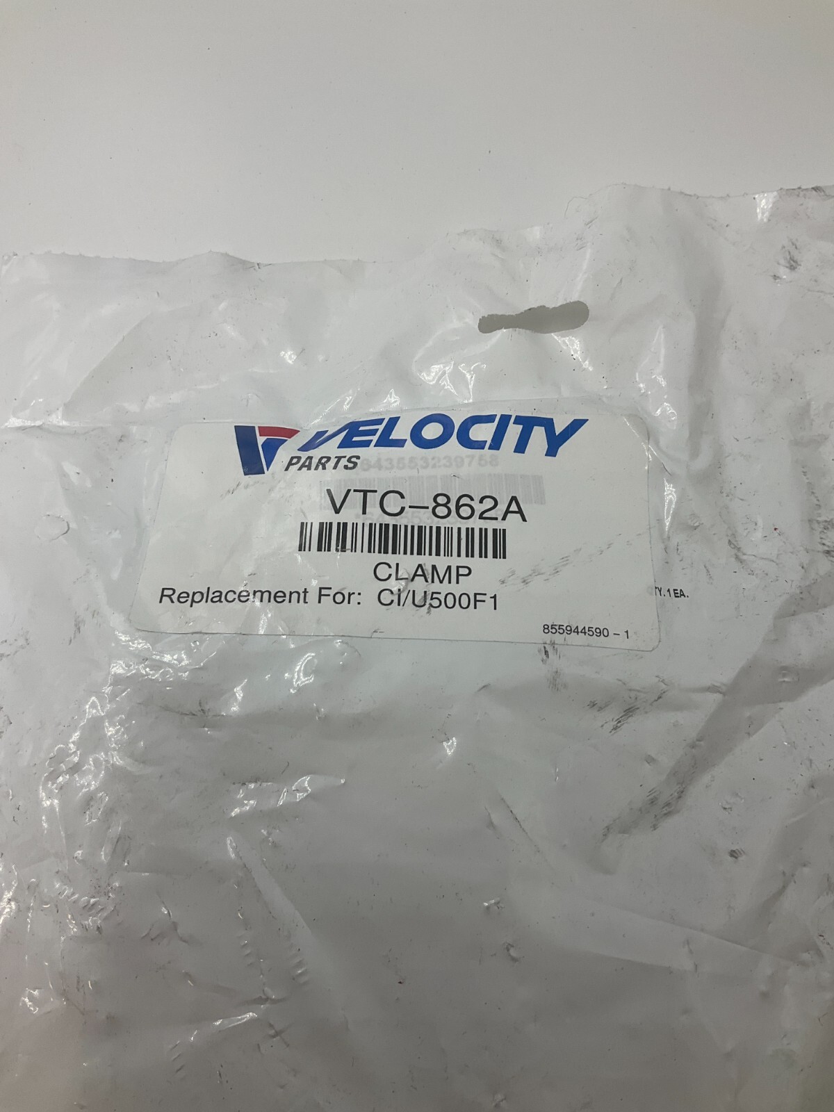 Velocity Genuine OEM VTC-862A Clamp Direct Replacement For CI/U500F1 (Silver)
