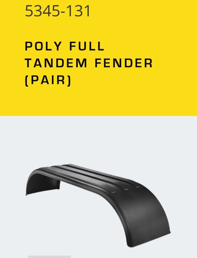 Alliance Poly Full Tandem Fenders Black ABP N32 5345 131 Set Of 2.