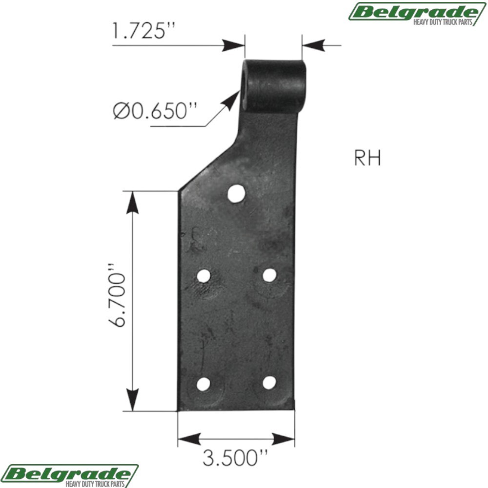 MIH11 RH Shock Bracket IHC 579638C2, 579638C1