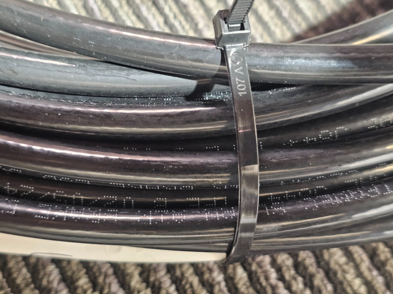 50FT Tramec Sloan Air Brake Hose 3/8″ Fixed 3/0″ OD Black