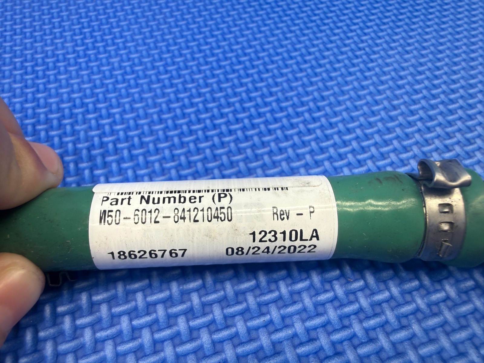 Paccar M50-6012-841210450 Replacement Norma Quick Connect Green Silicone Hose