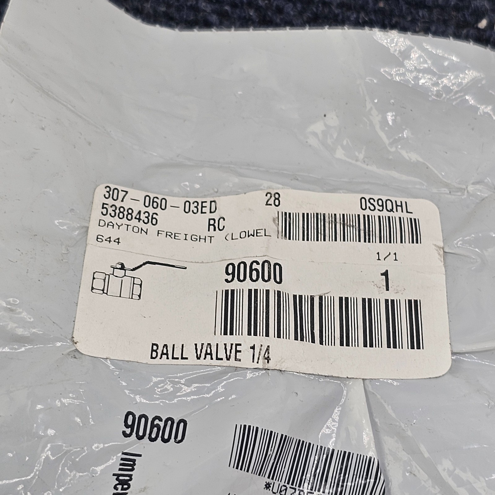 Imperial Supplies 90600 1/4 Straight Handle Ball Valve Bronze