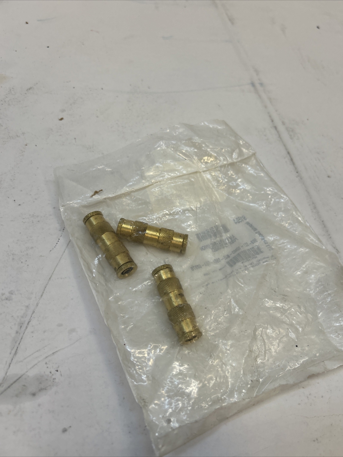 Imperial 91604A/B 8mm Puch to connect. 5/16 Qty 3 Brass