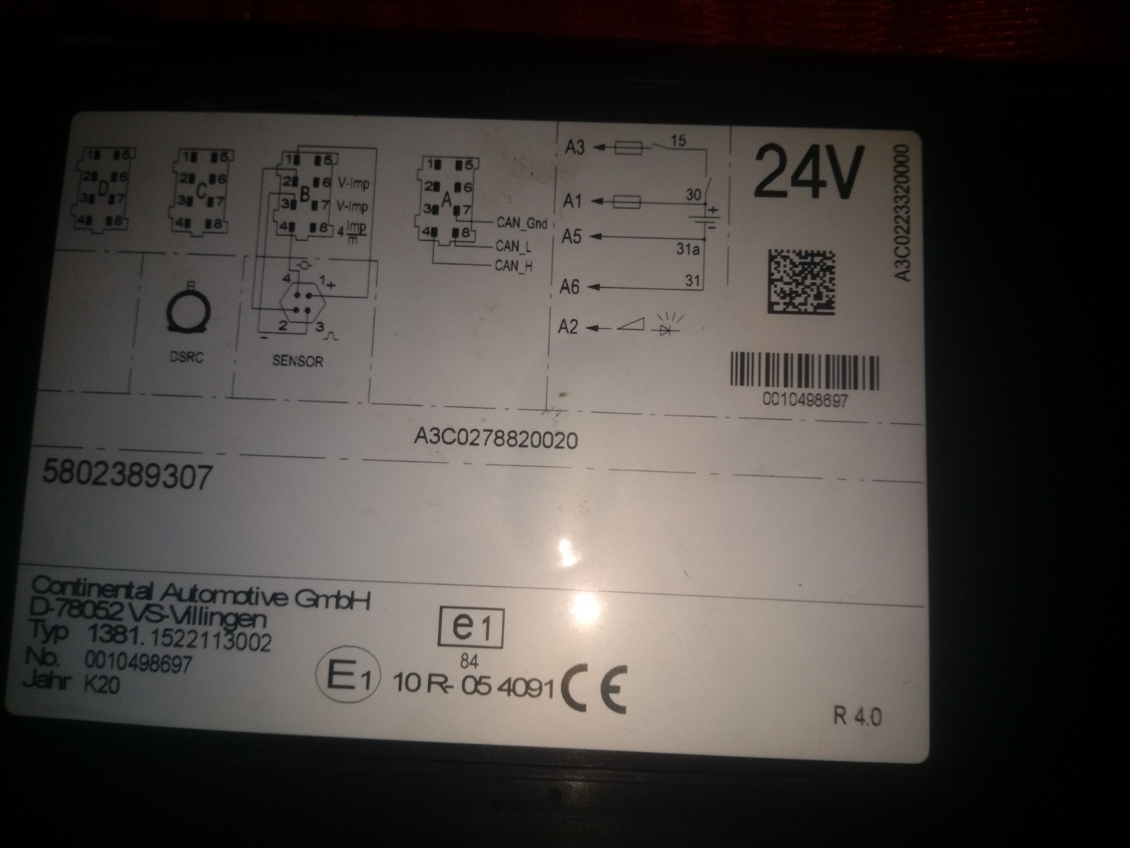IVECO DIGITAL TACHOGRAPH