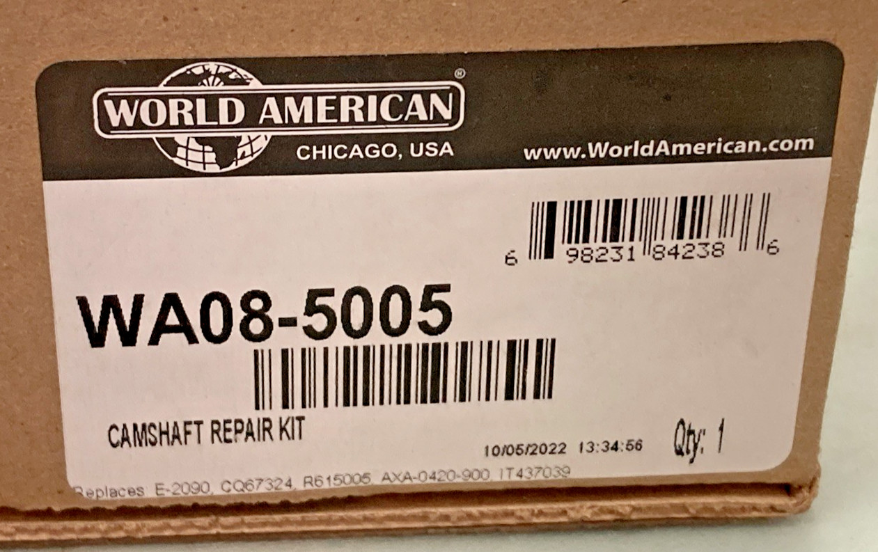 New Genuine World American WA08-5005 Air Brake Camshaft Repair Kit
