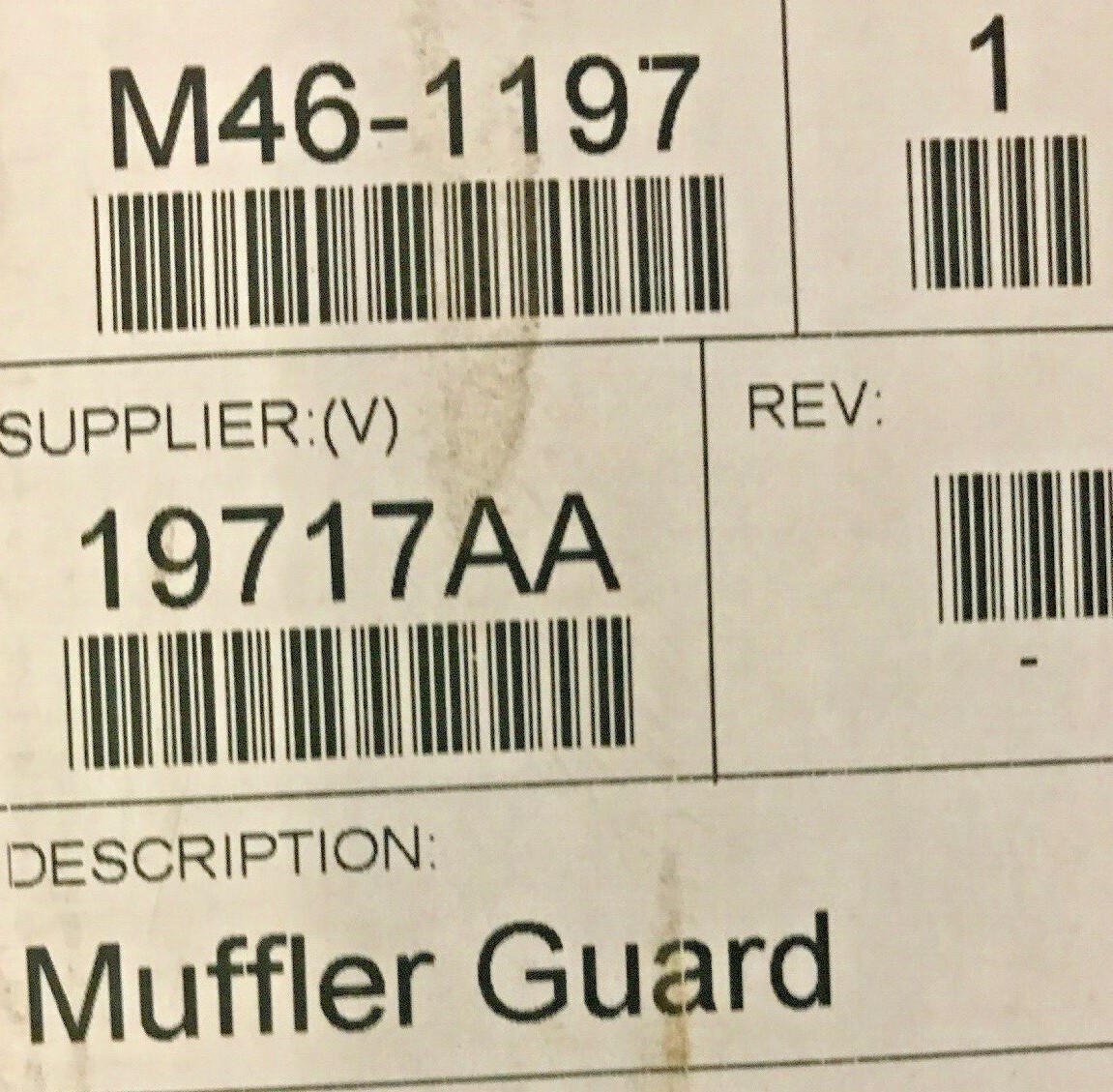 STAINLESS STEEL MUFFLER GUARD HEAT EXHAUST SHIELD 56.5″ high x 19.5″ ~M46-1197